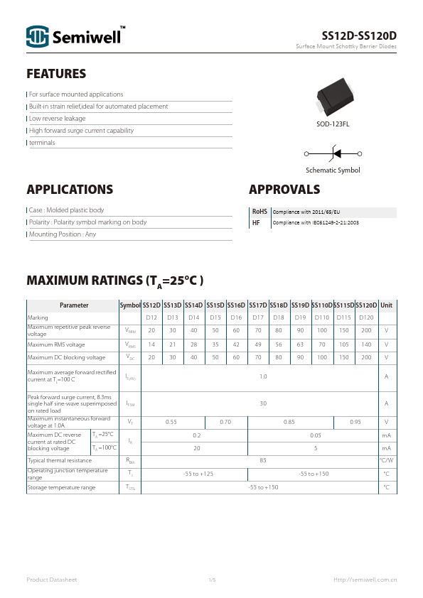SS18D Datasheet Preview