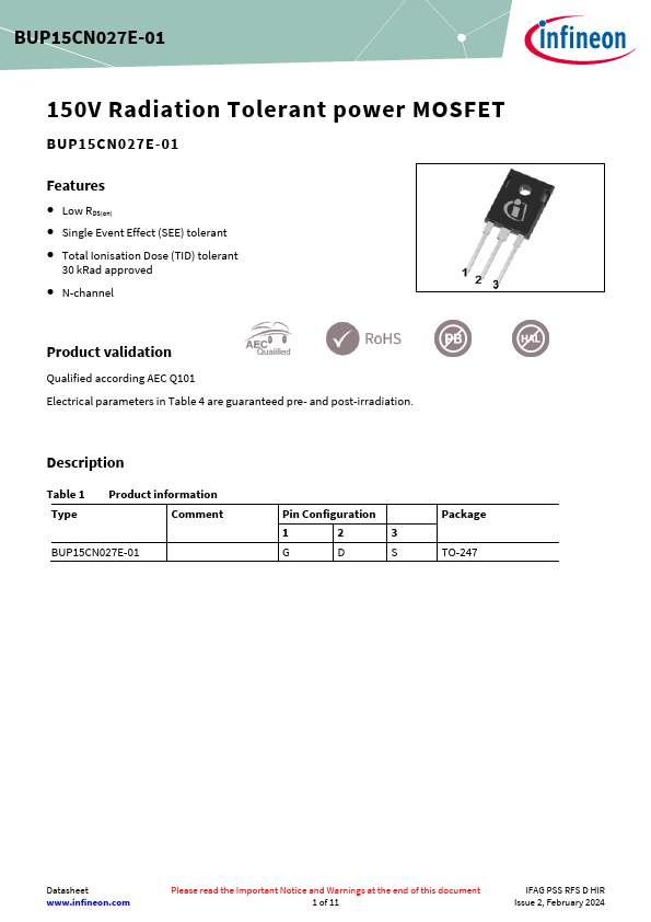 BUP15CN027E-01 Datasheet Preview