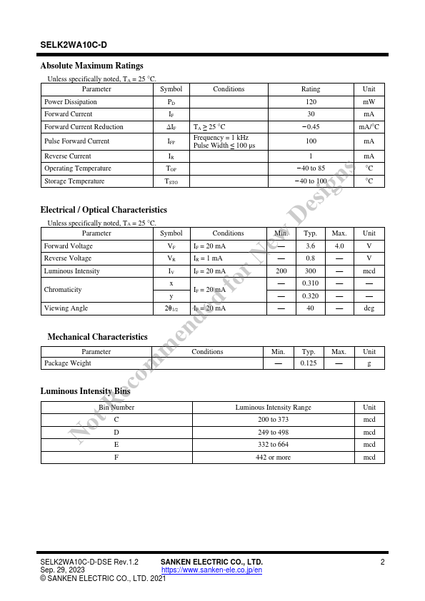 SELK2WA10C-D