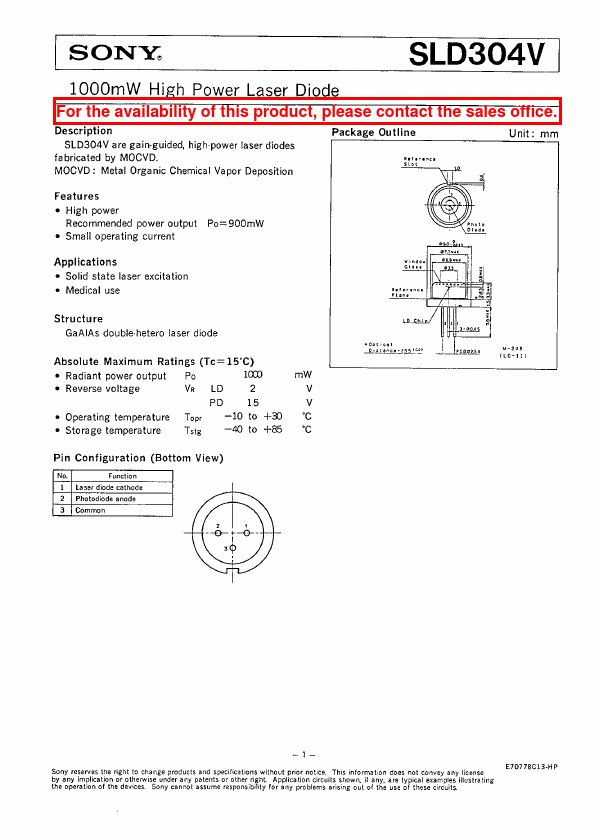 SLD304V