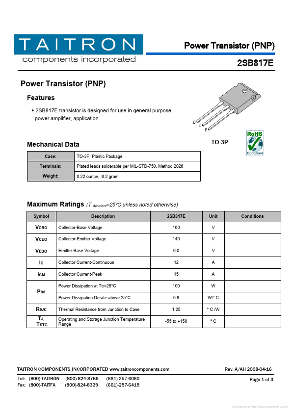 2SB817E