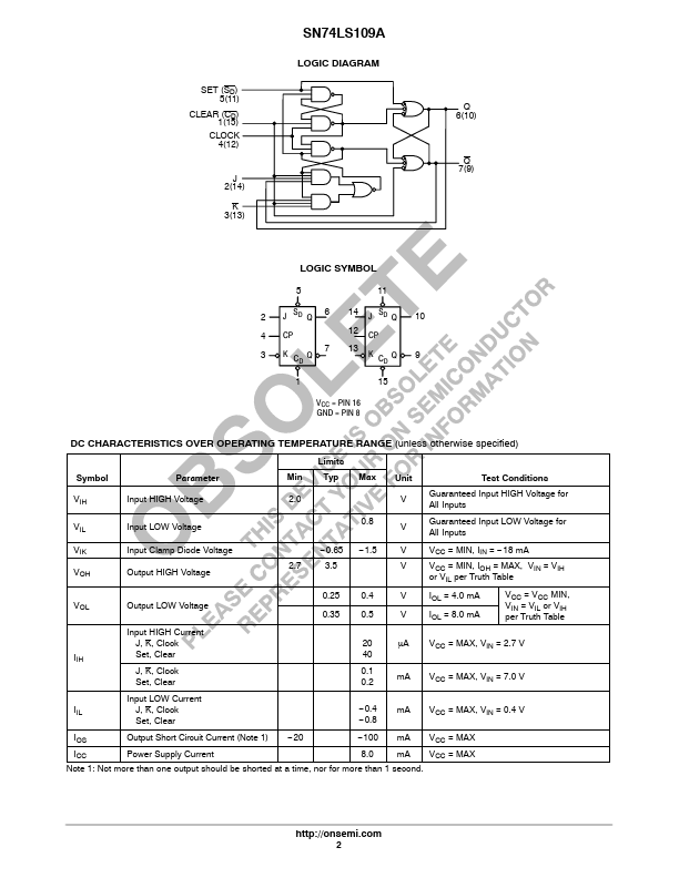 SN74LS109A