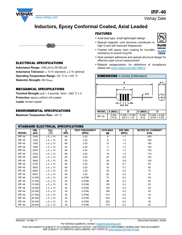 IRF-46 Datasheet Preview