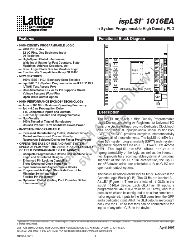 ispLSI1016EA