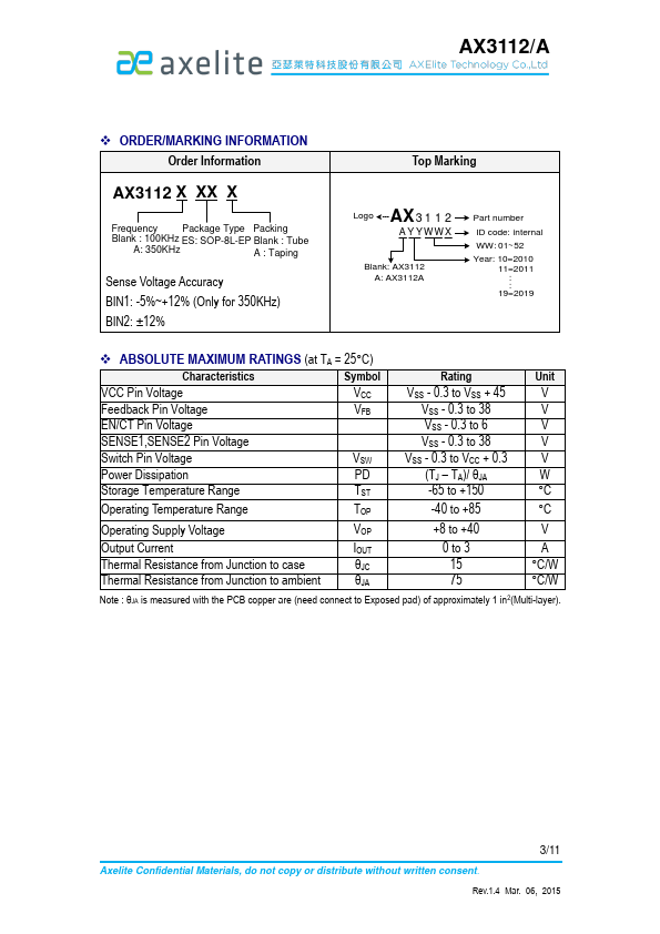 AX3112A