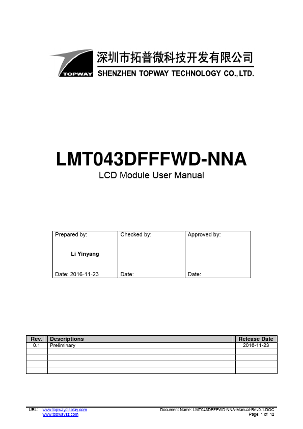 LMT043DFFFWD-NNA
