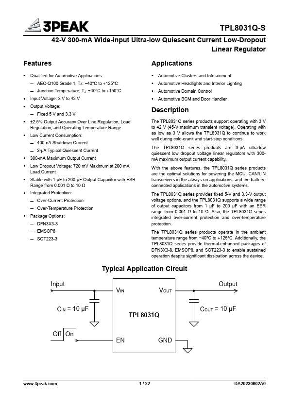 TPL8031Q-S Datasheet Preview