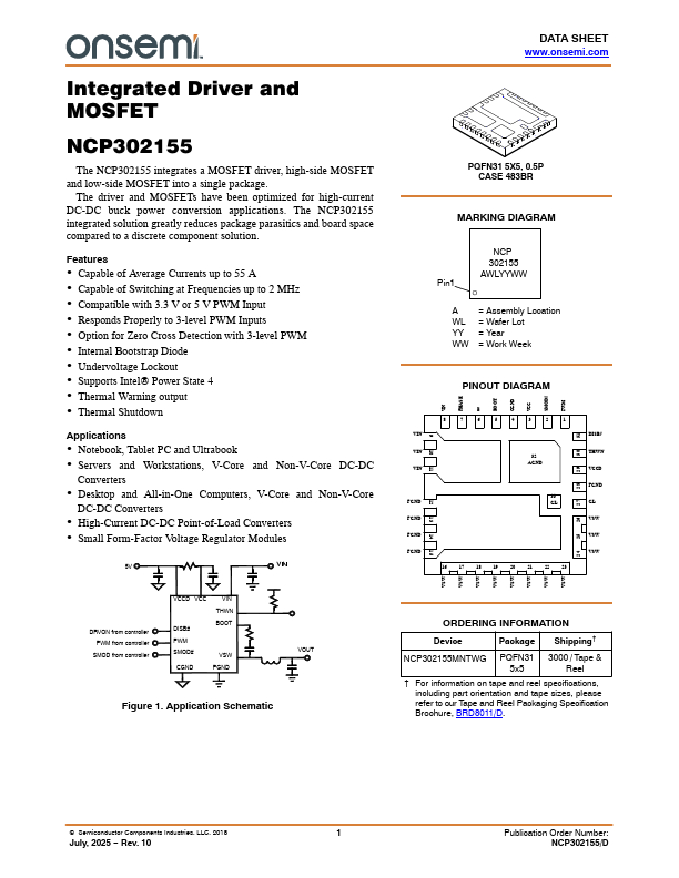 NCP302155 Datasheet Preview