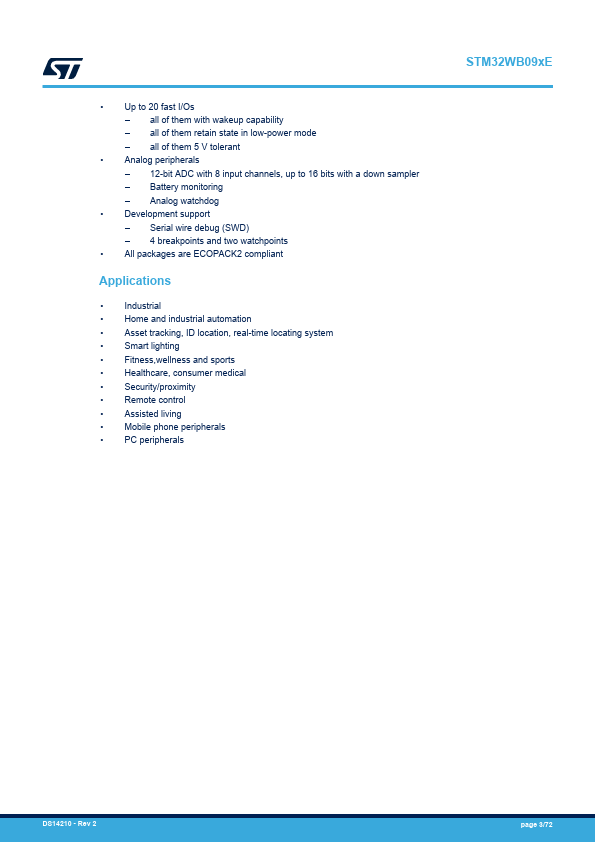 STM32WB09TE