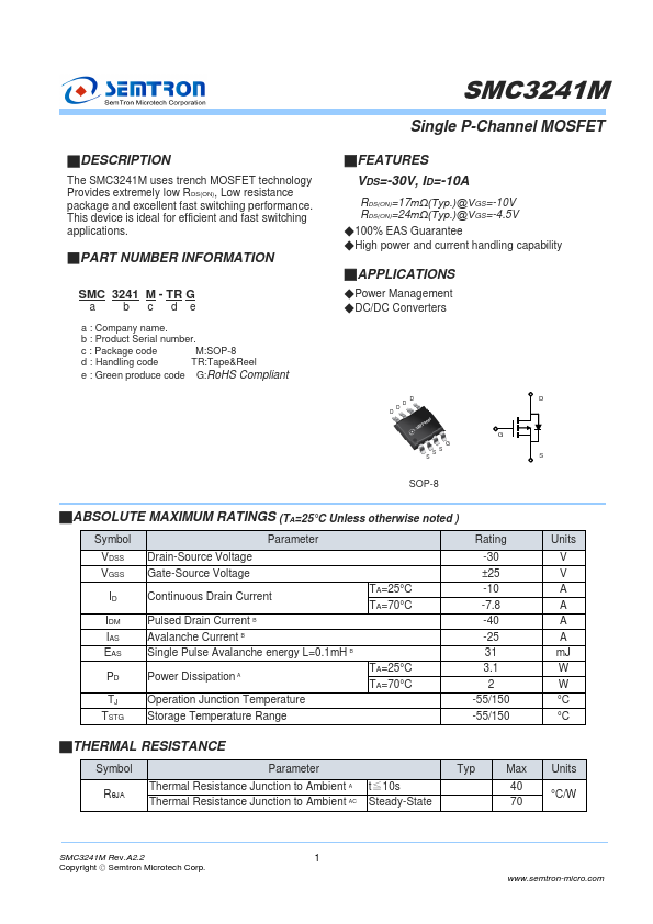 SMC3241M Datasheet Preview