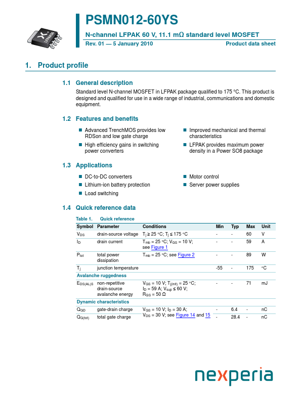 PSMN012-60YS