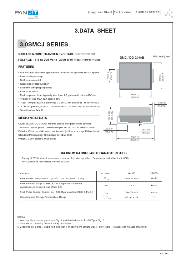 3.0SMCJ22C