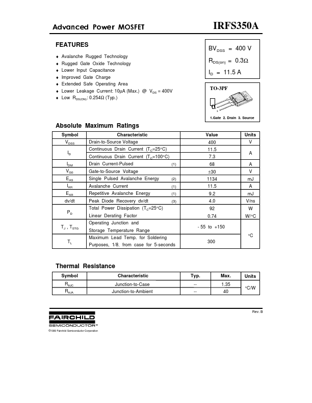 IRFS350A