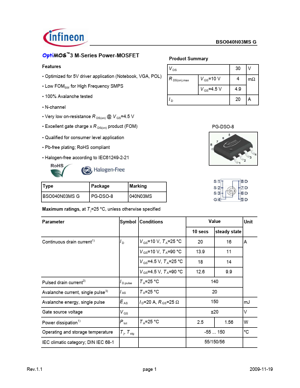 BSO040N03MSG