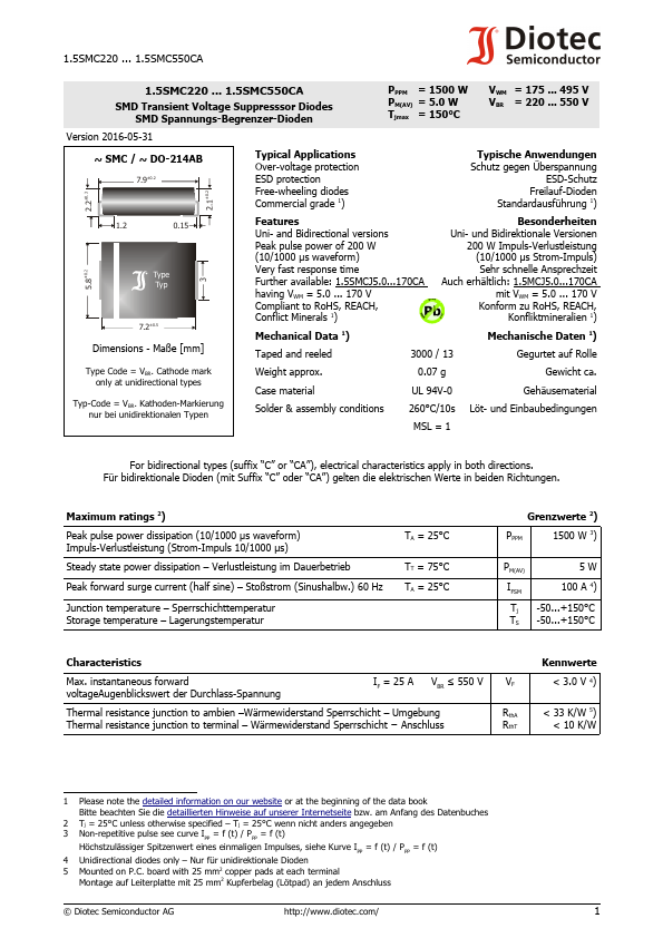 1.5SMC480C