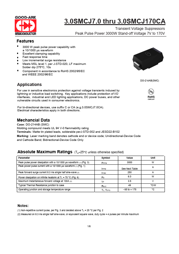 3.0SMCJ160A