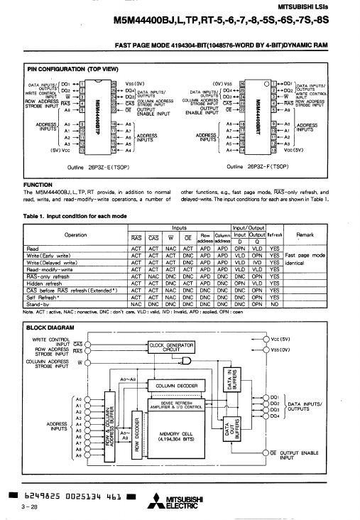 M5M44400BL-7