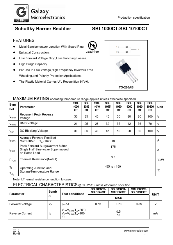 SBL1050CT