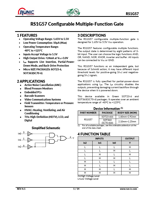 RS1G57 Datasheet Preview