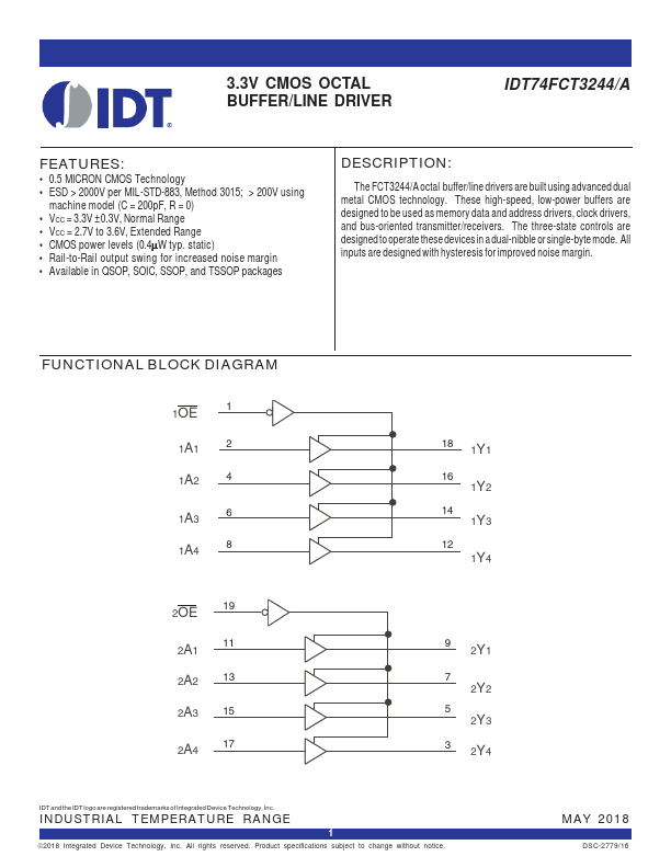 IDT74FCT3244A