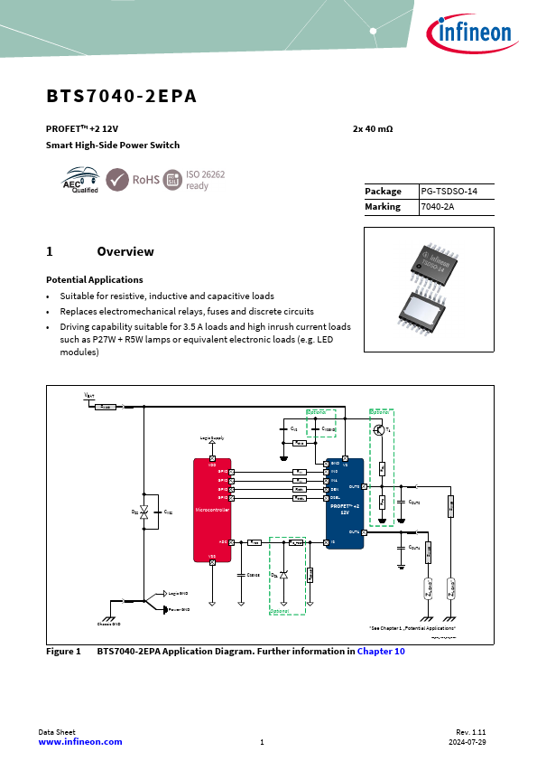 BTS7040-2EPA Datasheet Preview