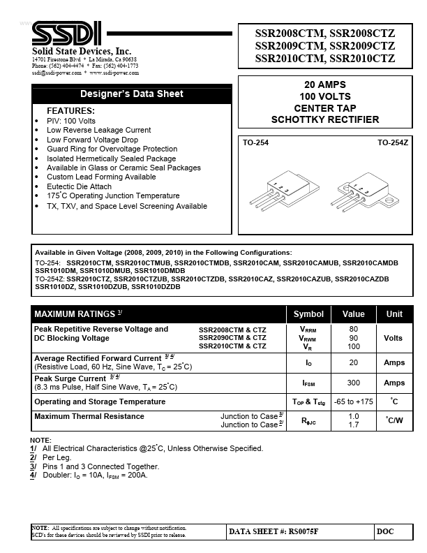 SSR2008CTM