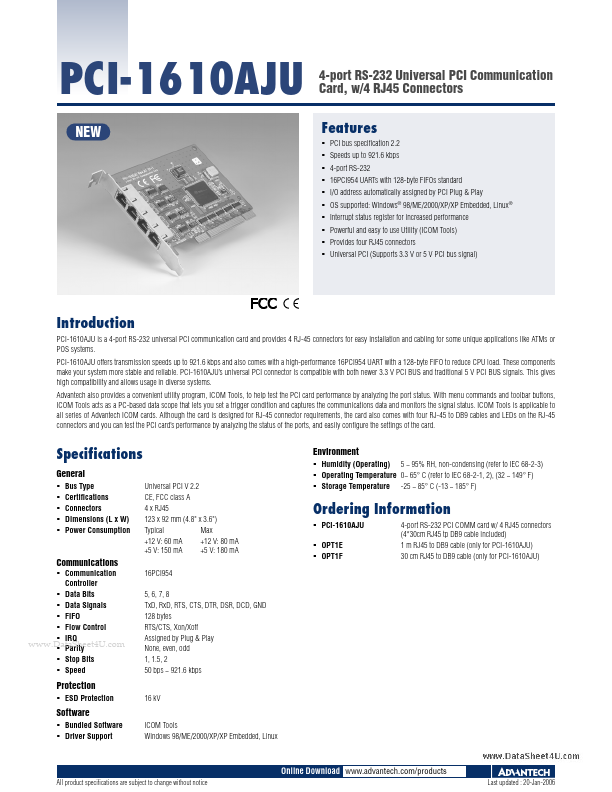 PCI-1610AJU