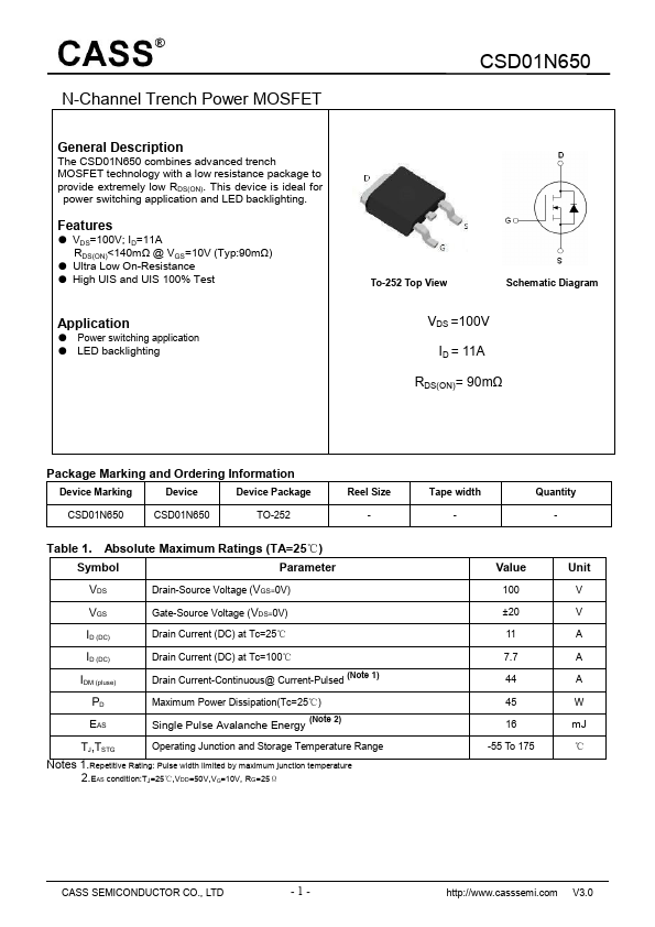 CSD01N650