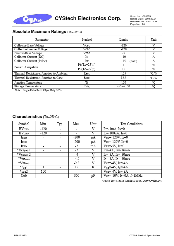 BTA1210T3