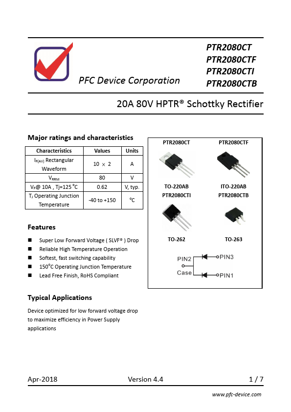 PTR2080CTI