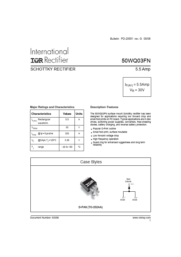 50WQ03FN Datasheet Preview