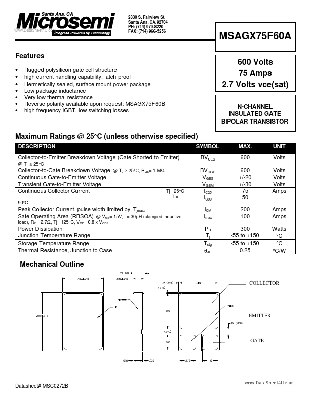 MSAGX75F60A