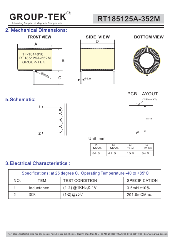 RT185125A-352M