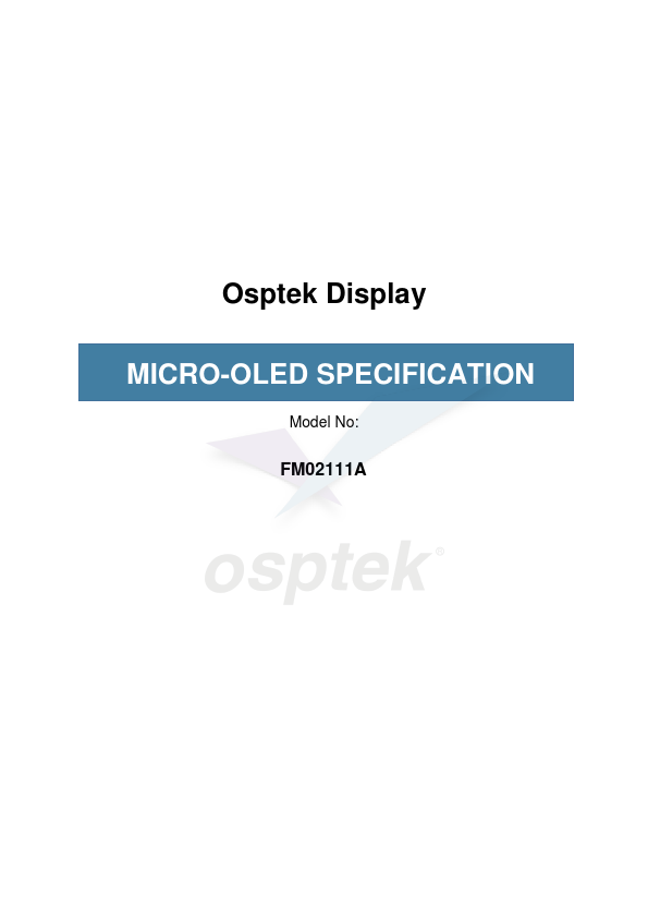 FM02111A Datasheet Preview