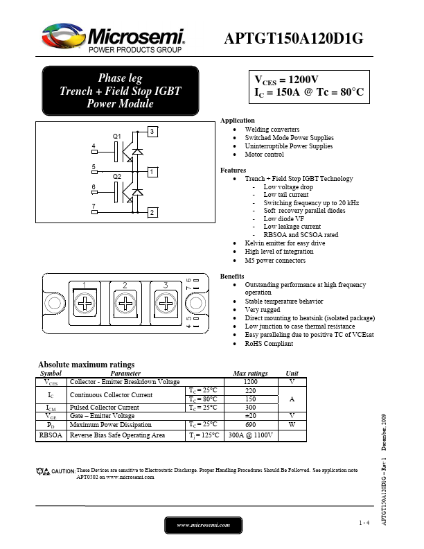 APTGT150A120D1G