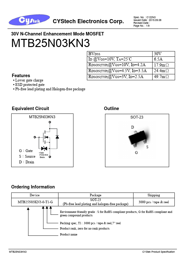 MTB25N03KN3