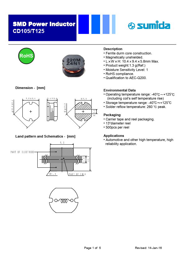 CD105T125NP-101KC