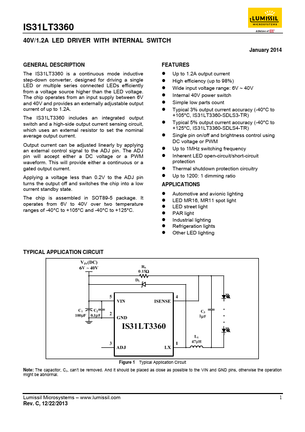 IS31LT3360