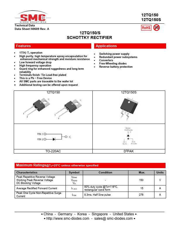12TQ150 Datasheet Preview