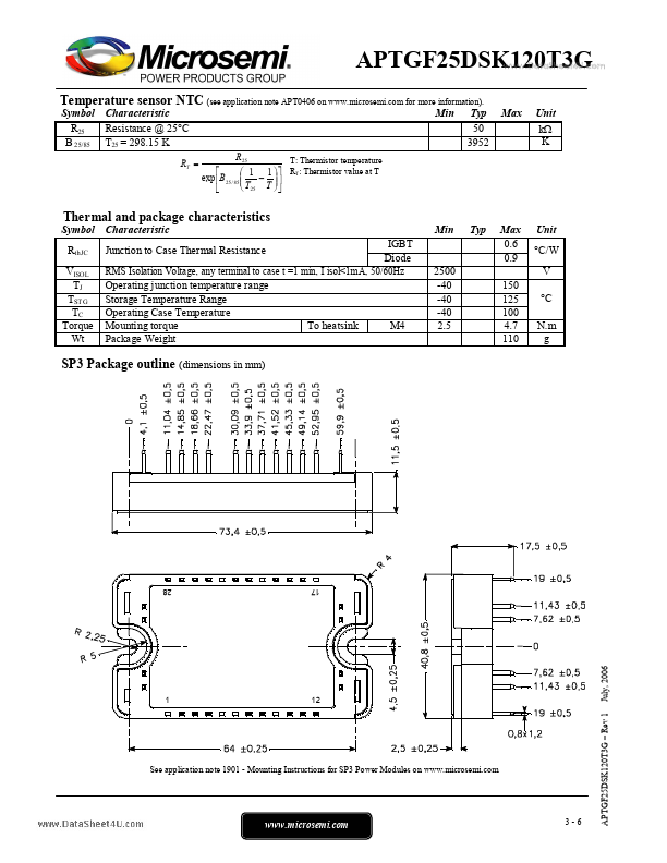 APTGF25DSK120T3G