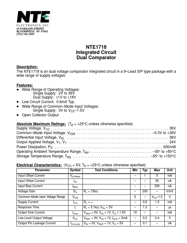 NTE1718