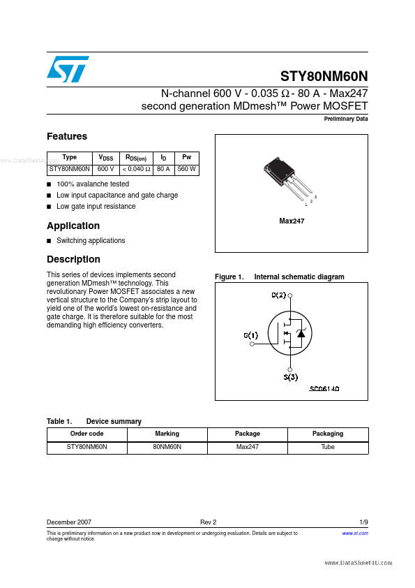 STY80NM60N