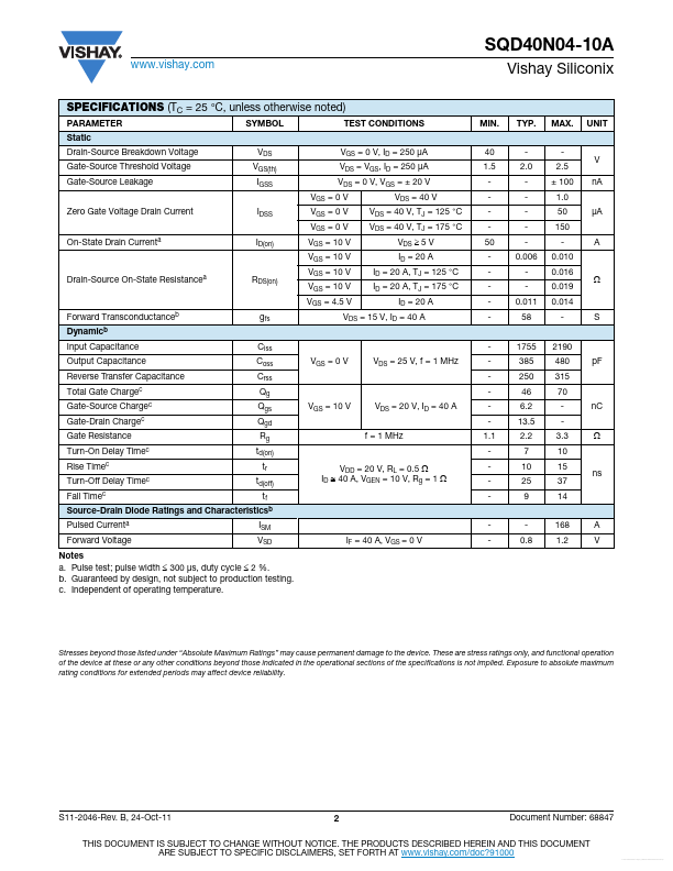 SQD40N04-10A