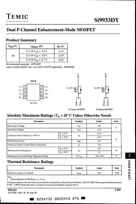 SI9933DY