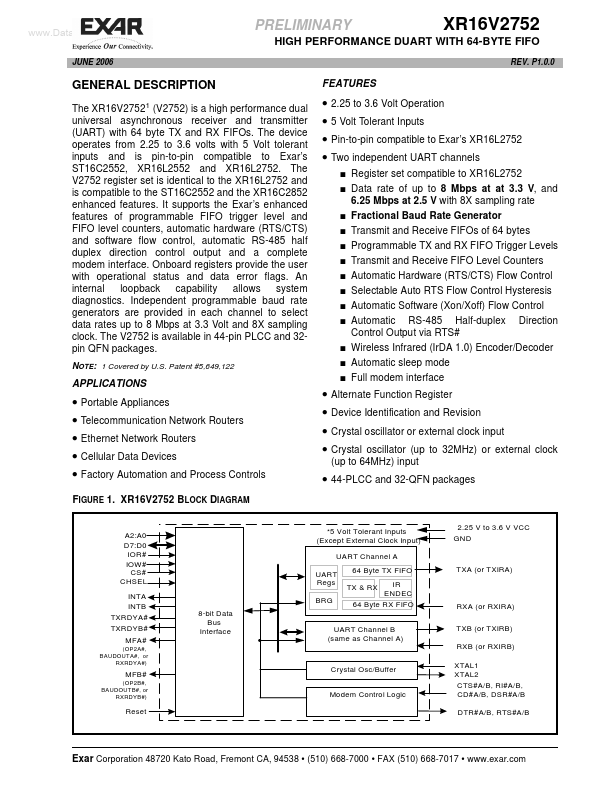 XR16V2752