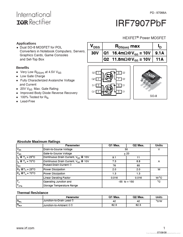 IRF7907PBF