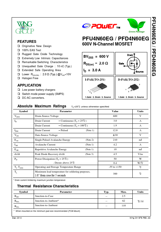 PFU4N60EG