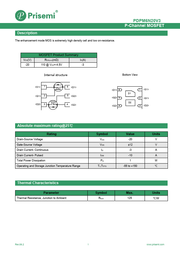 PDPM6N20V3 Datasheet Preview