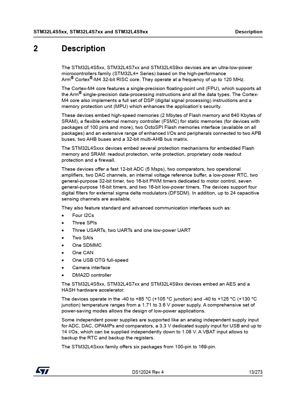 STM32L4S5ZI page 3 preview