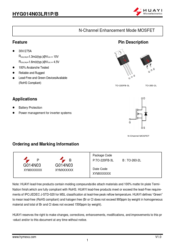 HYG014N03LR1B Datasheet Preview